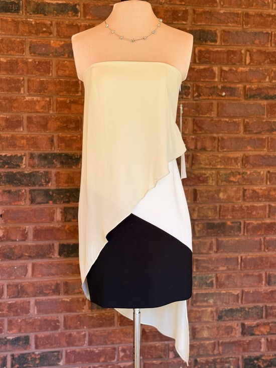 Mason Dresses & Skirts - Mason Silk Strapless Mini Dress 2 NWT | Asymmetrical Colorblock Chic